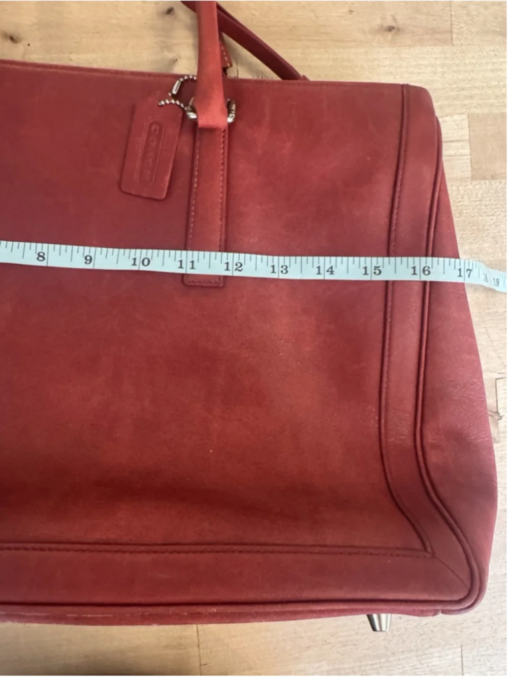 Rare RED Coach Legacy 9426 Satchel Tote Bag Handbag Briefcase Laptop Case Purse